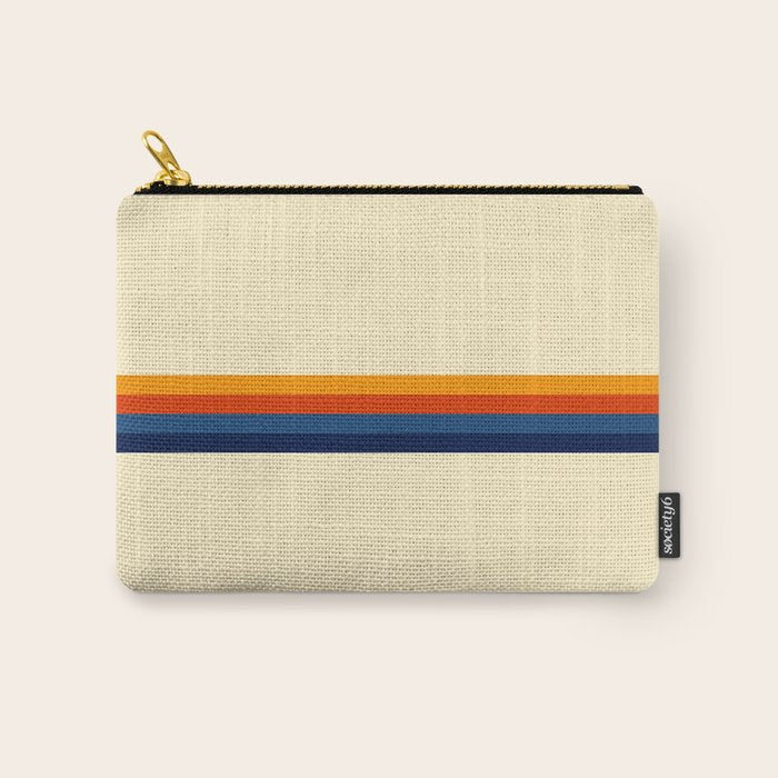 Retro Stripes Summer of Love Carry All Pouch Gallery Image 1