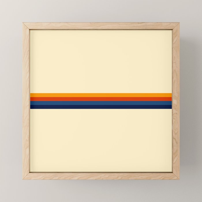 Retro Stripes Summer of Love Mini Art Print Gallery Image 1
