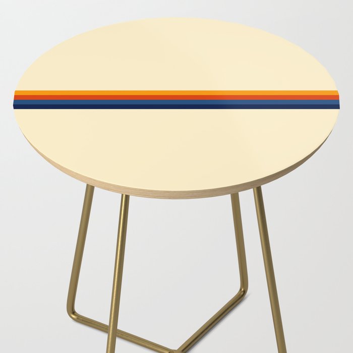 Retro Stripes Summer of Love Side Table Gallery Image 2