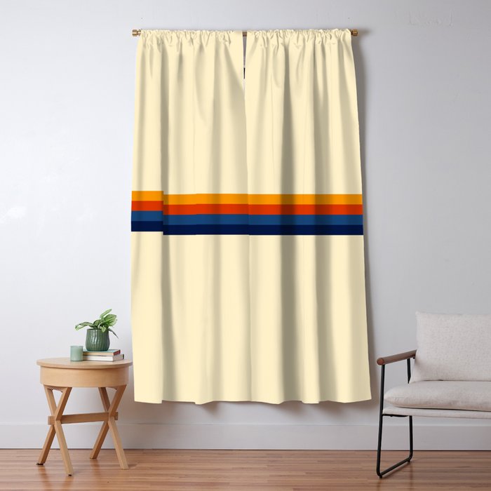 Retro Stripes Summer of Love Window Curtain Gallery Image 5