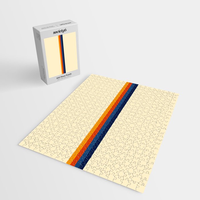 Retro Stripes Summer of Love Jigsaw Puzzle Gallery Image 2