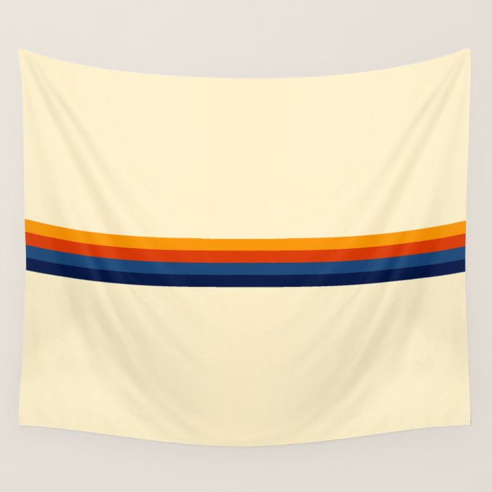 Retro Stripes Summer of Love Wall Tapestry Gallery Image 1