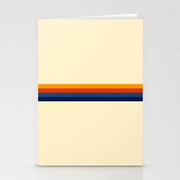 Retro Stripes Summer of Love Stationery Card Gallery Image 1