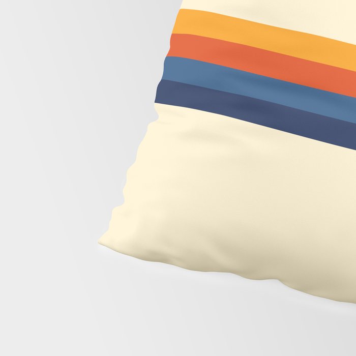 Retro Stripes Summer of Love Pillow Sham Gallery Image 4