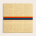 Retro Stripes Summer of Love Wood Wall Art Gallery Image 1
