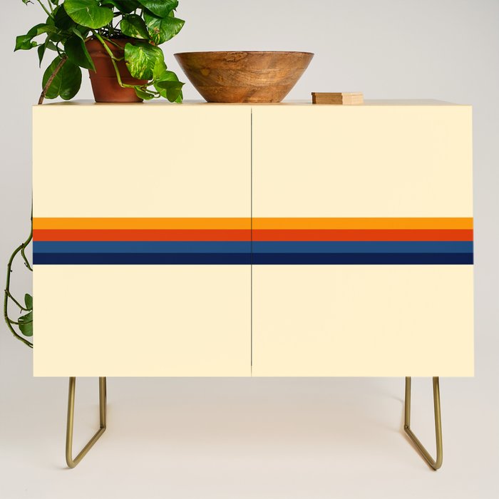 Retro Stripes Summer of Love Credenza Gallery Image 1