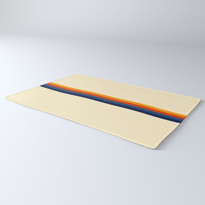 Retro Stripes Summer of Love Rug Gallery Image 3