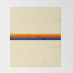 Retro Stripes Summer of Love Throw Blanket Gallery Image 2