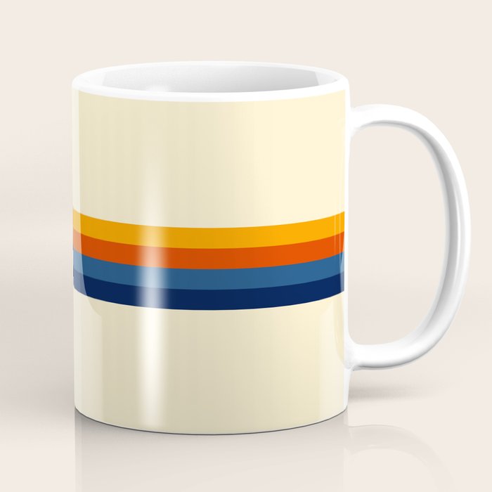 Retro Stripes Summer of Love Coffee Mug Gallery Image 1