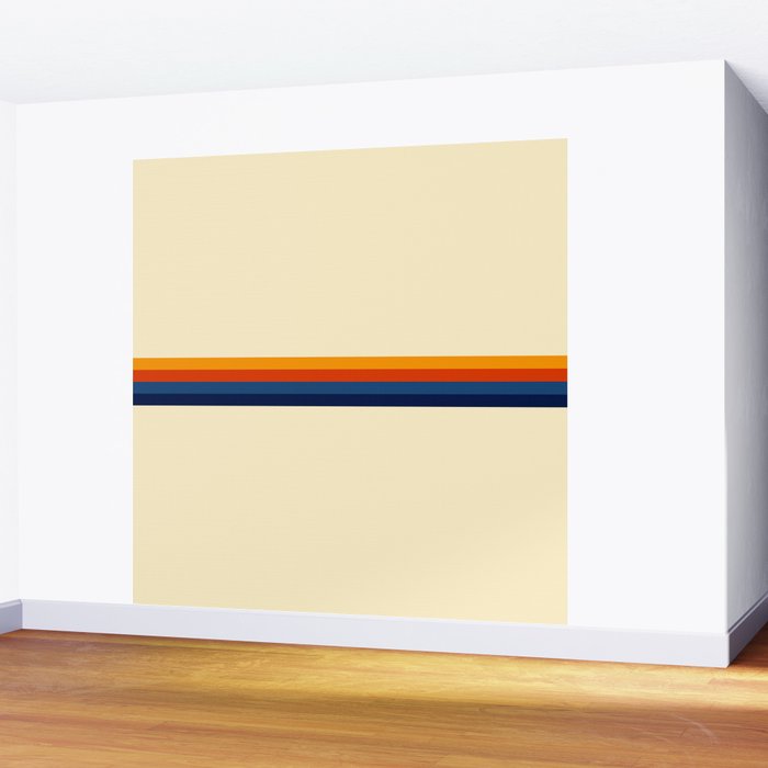 Retro Stripes Summer of Love Wall Mural Gallery Image 2