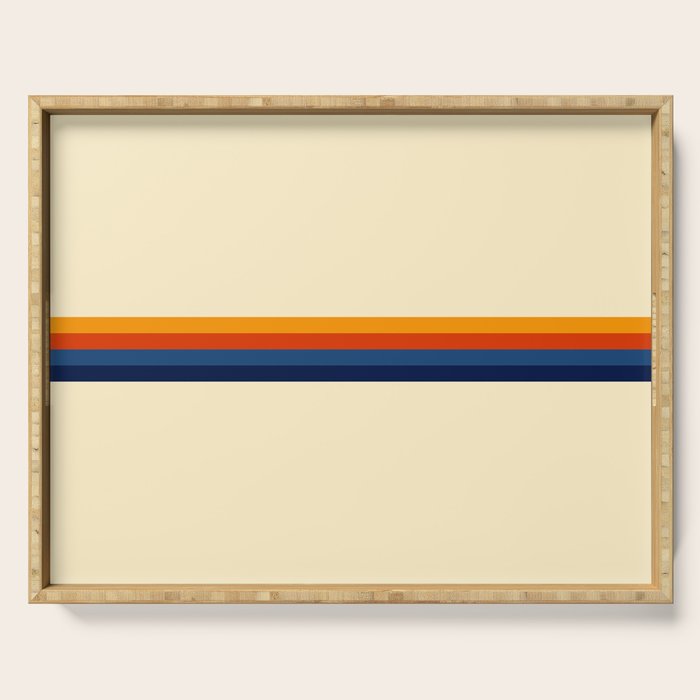 Retro Stripes Summer of Love Serving Tray Gallery Image 1