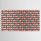 Retro Daisy Checkered Flowers Tablecloth Gallery Image 2
