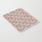 Retro Daisy Checkered Flowers Notebook Gallery Image 2