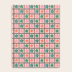 Retro Daisy Checkered Flowers Notebook Gallery Image 4