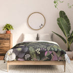 Dark Mystical Garden Botanical Pattern Comforter Gallery Image 3