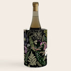 Dark Mystical Garden Botanical Pattern Wine Chiller Gallery Image 1