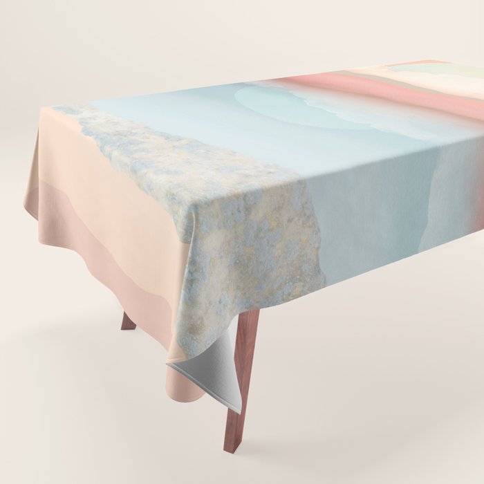 Mint Moon Beach Tablecloth Gallery Image 1