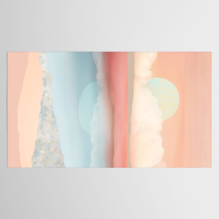 Mint Moon Beach Tablecloth Gallery Image 2