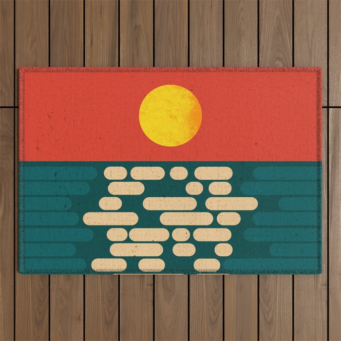 Sun Over The Sea - Afternoon Outdoor Rug Gallery Image 1