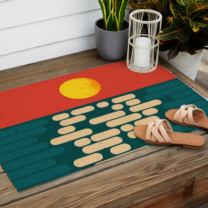 Sun Over The Sea - Afternoon Outdoor Rug Gallery Image 2