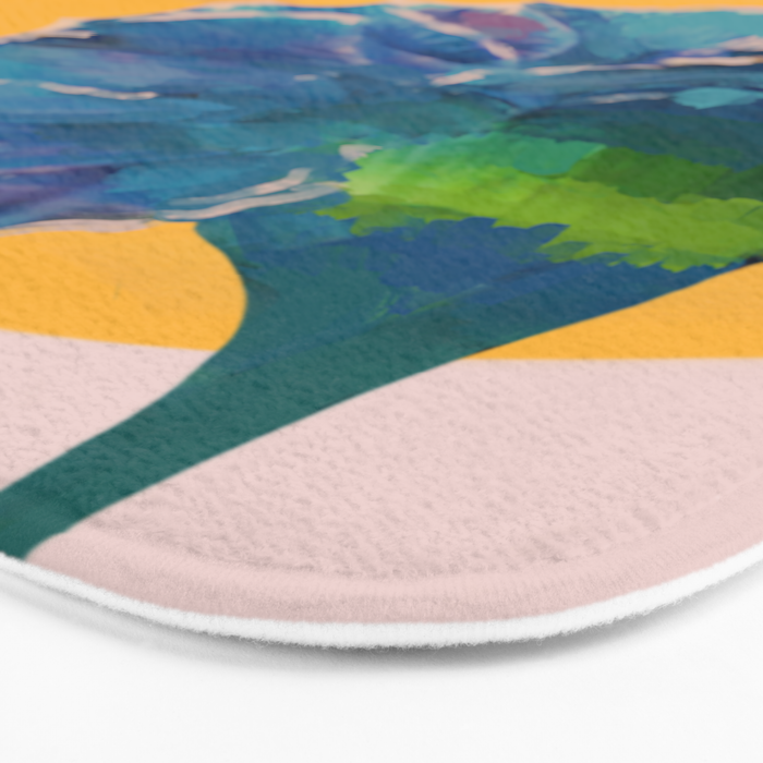 noonday flower | minimal floral Bath Mat Gallery Image 3
