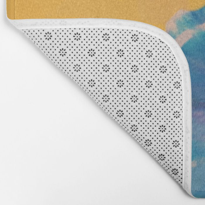 noonday flower | minimal floral Bath Mat Gallery Image 2