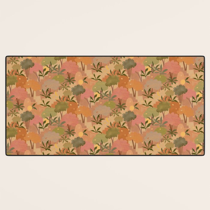 Bohemian Walk Orange Desk Mat Gallery Image 3