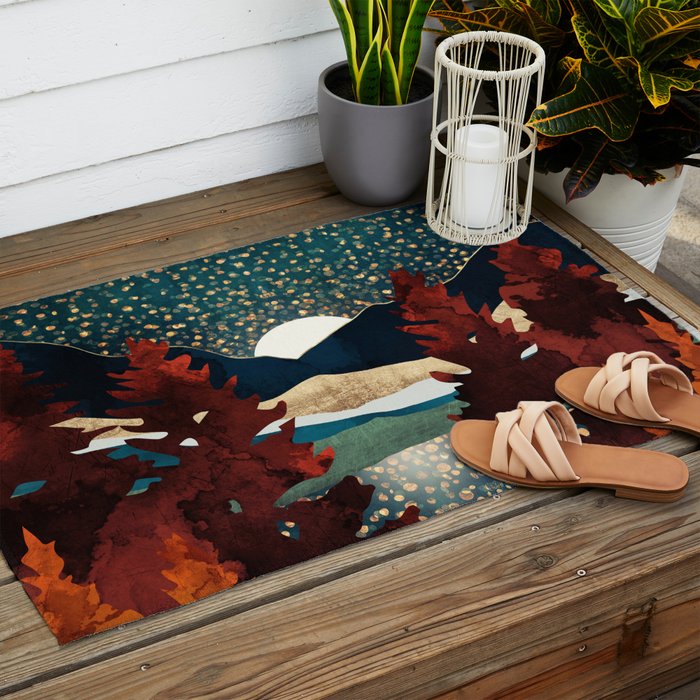 Star Sky Reflection Outdoor Rug Gallery Image 2