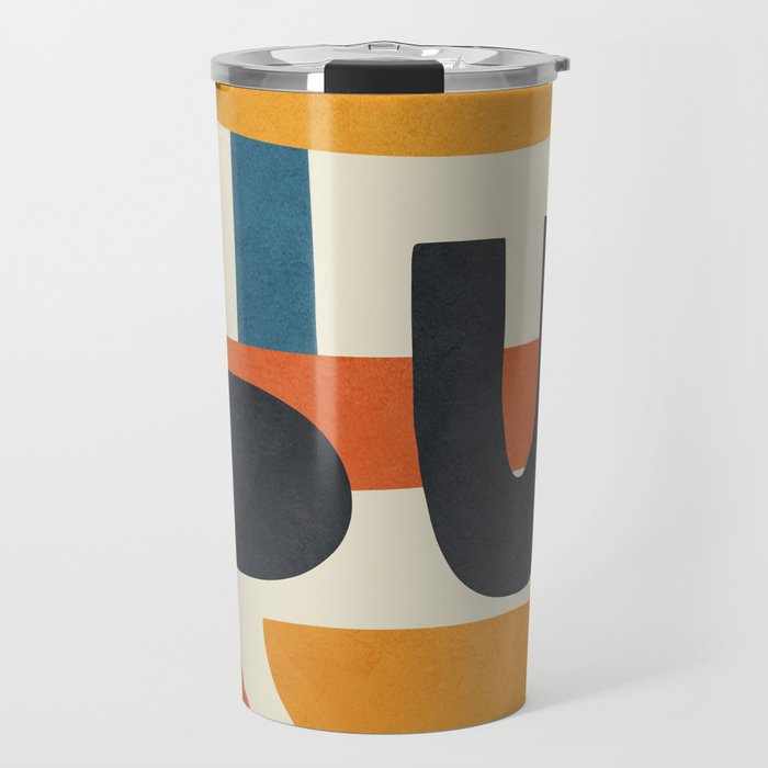 Abstract Colorful Setting 15 Travel Mug Gallery Image 1