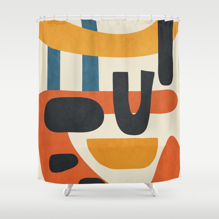 Abstract Colorful Setting 15 Shower Curtain Gallery Image 1