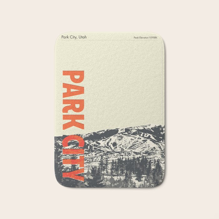 Park City Vintage Modern Poster Bath Mat Gallery Image 1