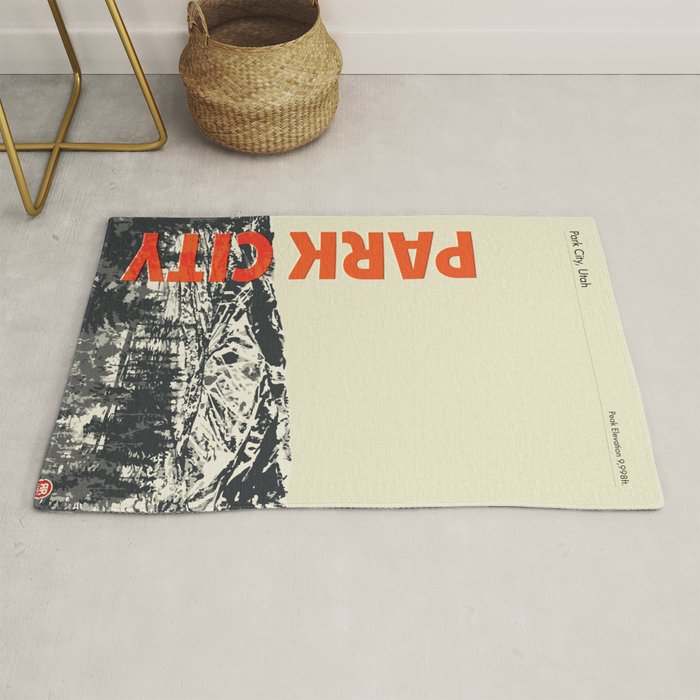 Park City Vintage Modern Poster Rug Gallery Image 1