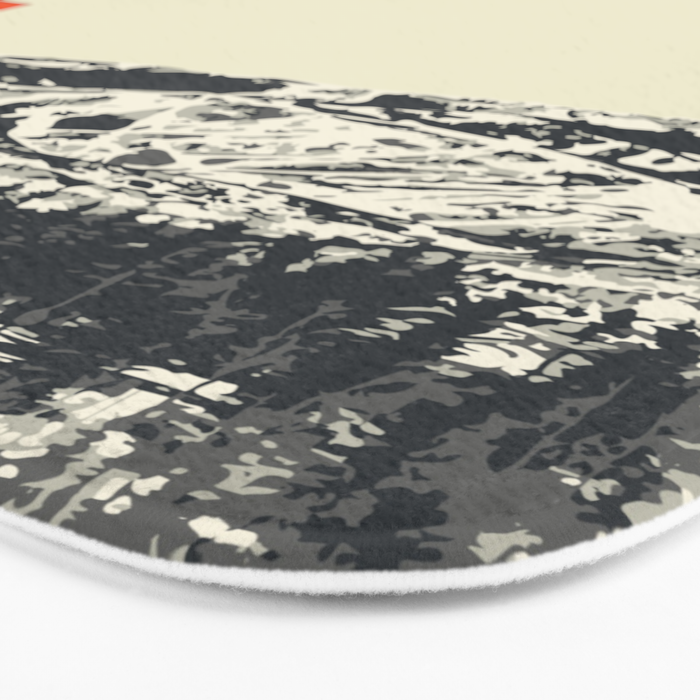 Park City Vintage Modern Poster Bath Mat Gallery Image 3