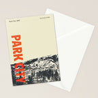 Park City Vintage Modern Poster Stationery Card Gallery Image 2