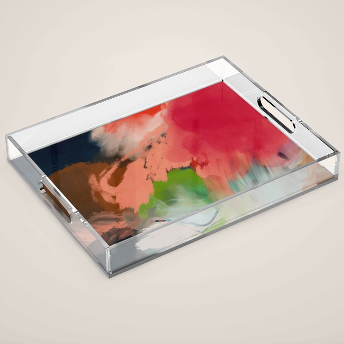 abstract spring color 23 2 Acrylic Tray Gallery Image 1