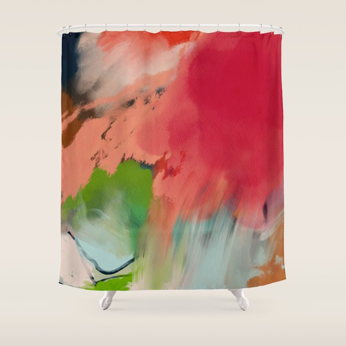 abstract spring color 23 2 Shower Curtain Gallery Image 1
