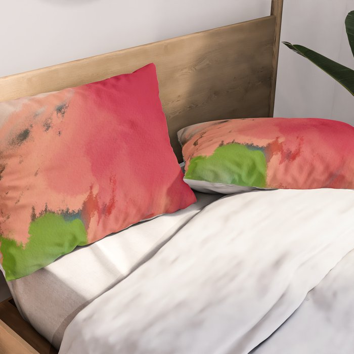 abstract spring color 23 2 Pillow Sham Gallery Image 2