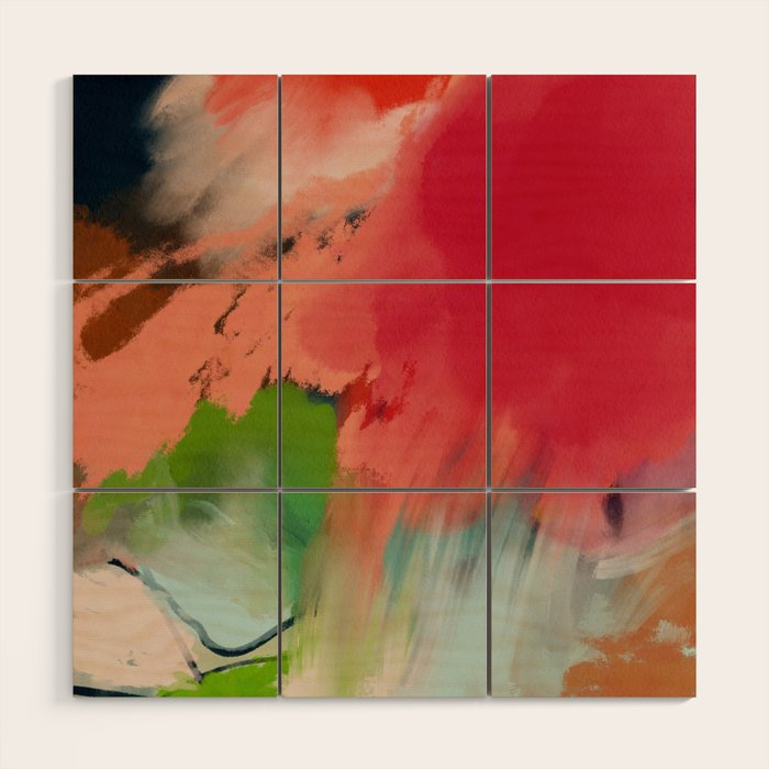 abstract spring color 23 2 Wood Wall Art Gallery Image 1