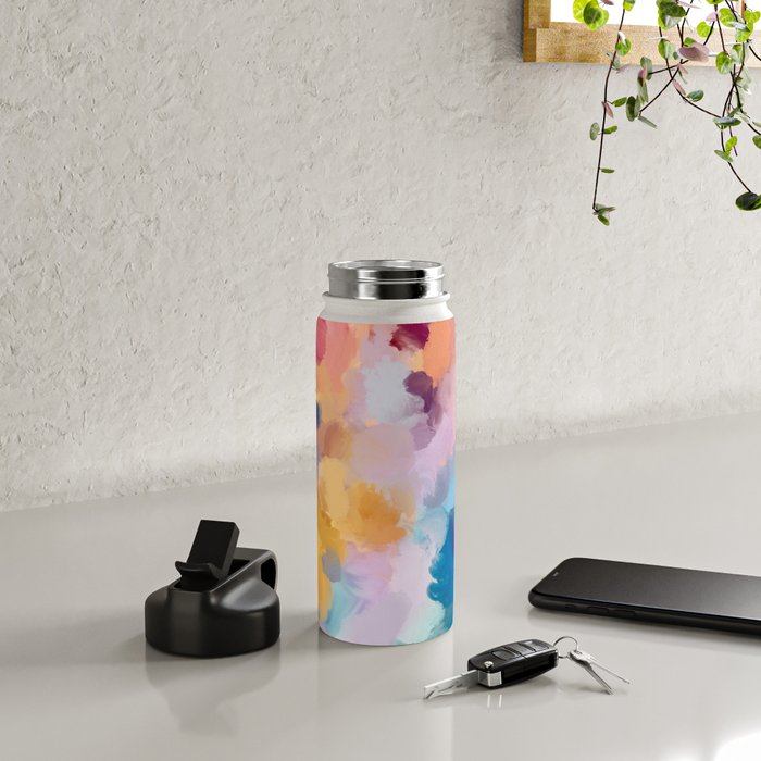 New Beginnings In Full Color | Abstract Texture Color Design Water Bottle Gallery Image 4