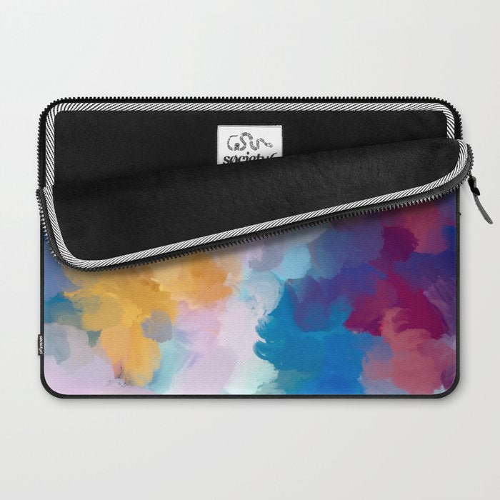 New Beginnings In Full Color | Abstract Texture Color Design Laptop Sleeve Gallery Image 2