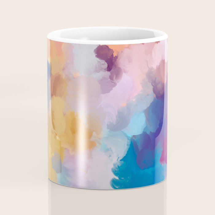 New Beginnings In Full Color | Abstract Texture Color Design Coffee Mug Gallery Image 4