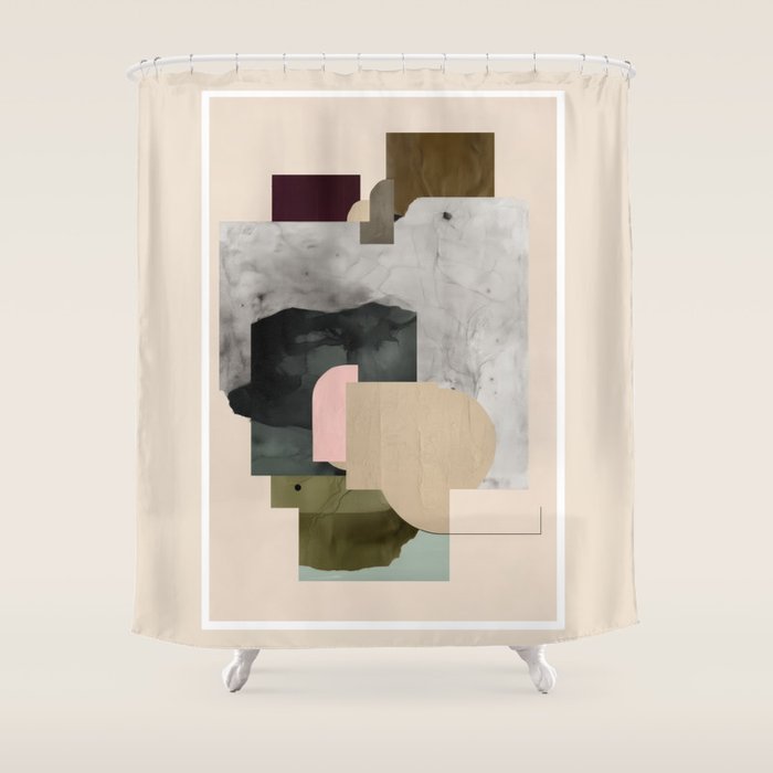 Soft Geometry III Shower Curtain Gallery Image 1