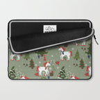Christmas Winter Unicorn Pattern Laptop Sleeve Gallery Image 2