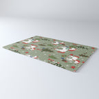 Christmas Winter Unicorn Pattern Rug Gallery Image 3