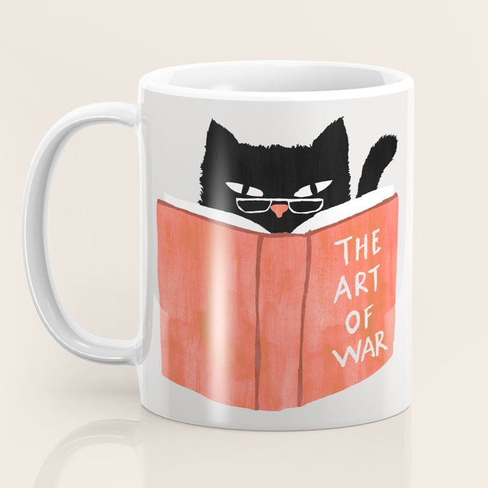 Cat reading book Coffee Mug Gallery Image 3