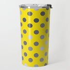 Polka Proton Yellow Travel Mug Gallery Image 2