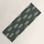 Pine Trees . Olive Yoga Mat Gallery Image 1