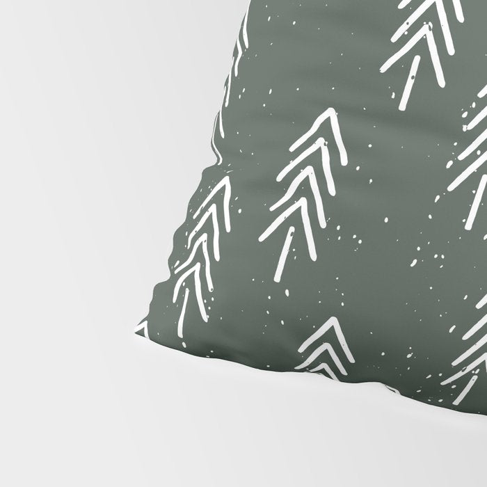 Pine Trees . Olive Pillow Sham Gallery Image 4