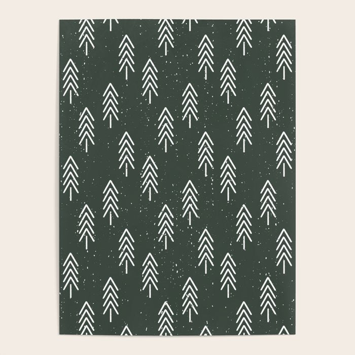 Pine Trees . Olive Poster Gallery Image 4