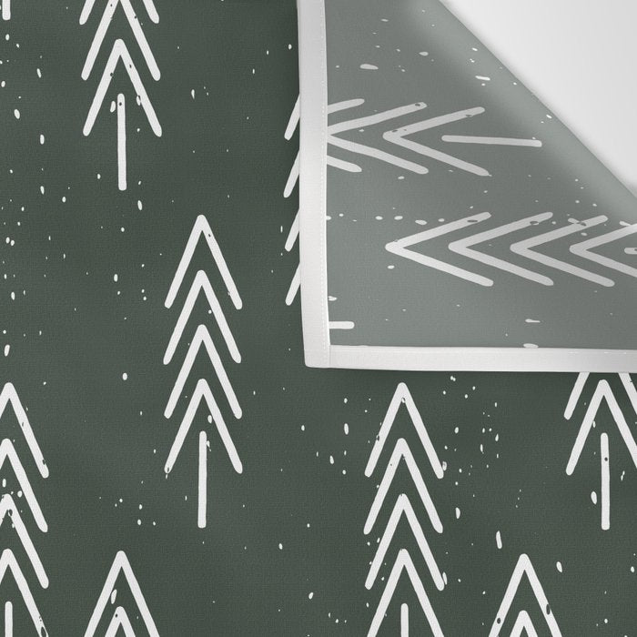 Pine Trees . Olive Wall Tapestry Gallery Image 3